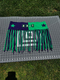 Purple & Green FunkyFringeBelt | Upcycled Rave Accessory
