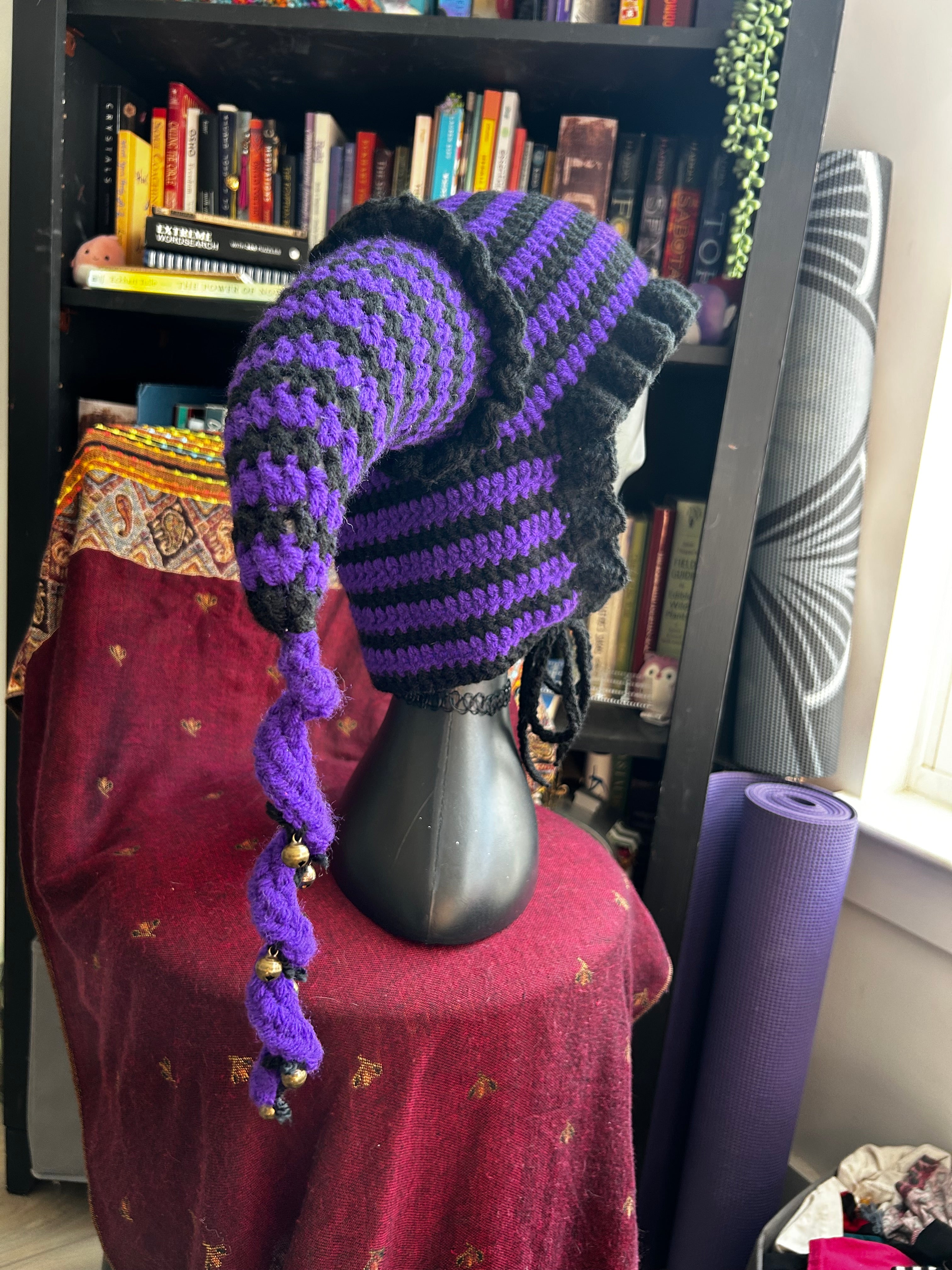 Crochet Jester Hat | Licorice Chew