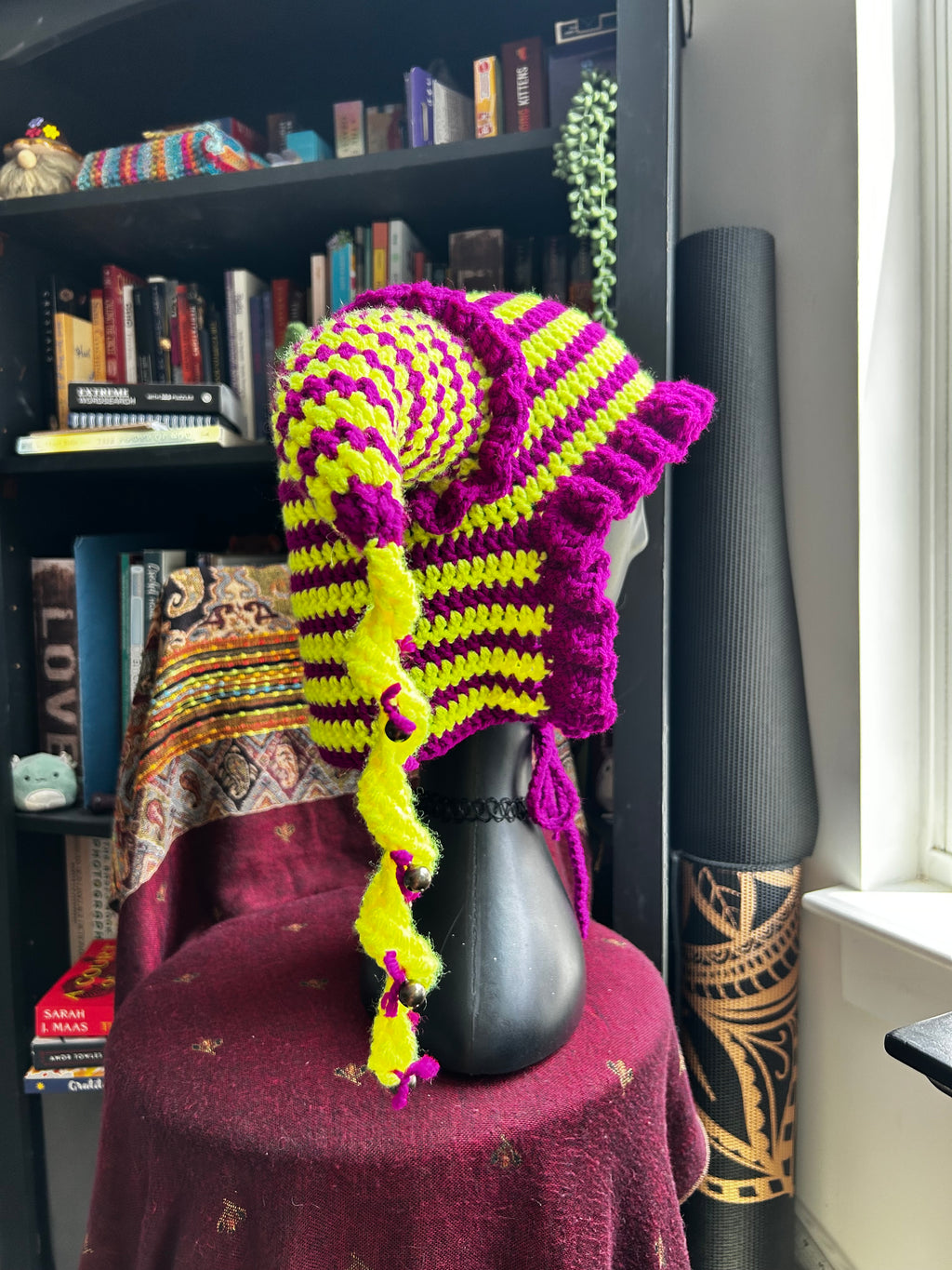 Crochet Jester Hat | Acid Drip