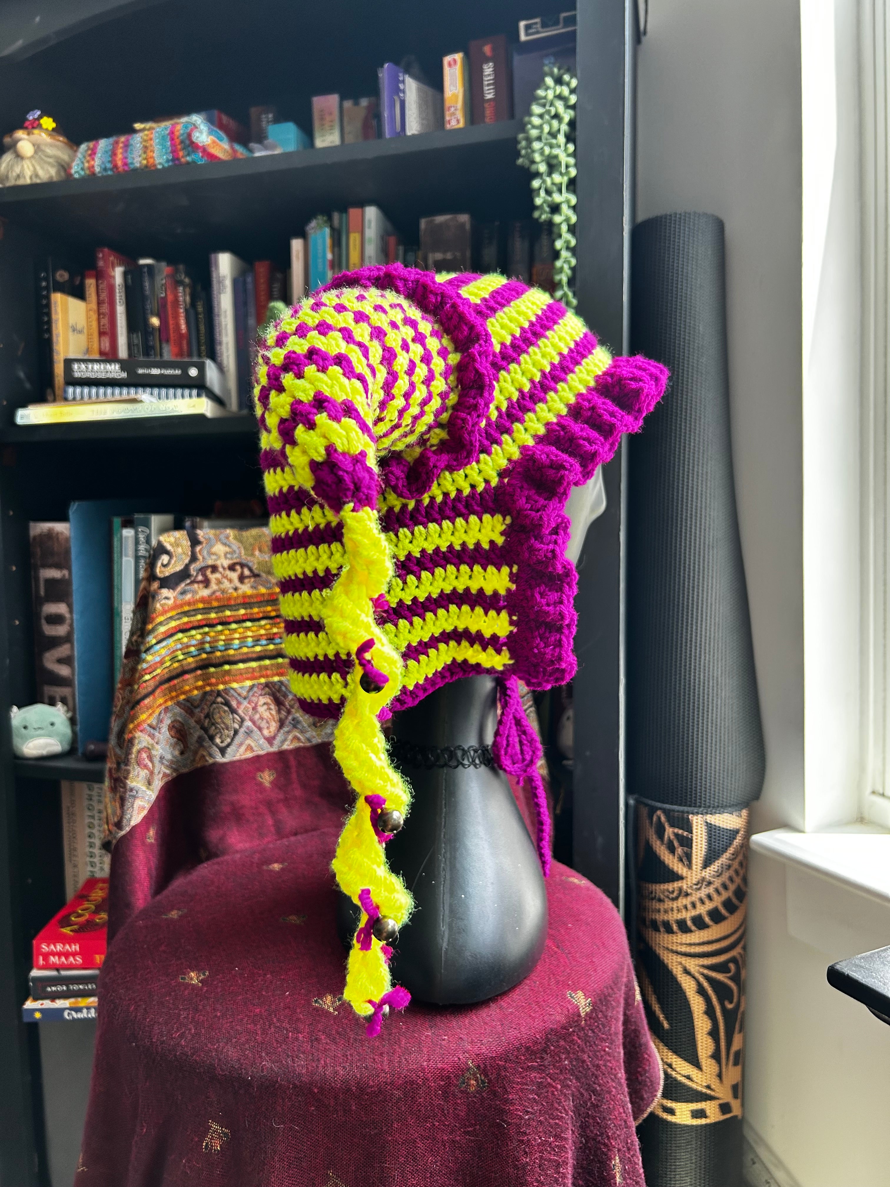 Crochet Jester Hat | Acid Drip