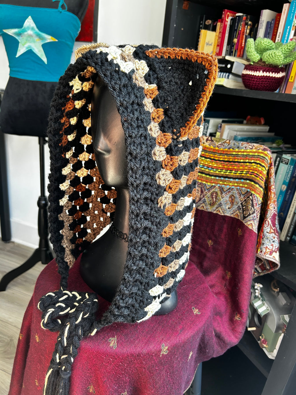 Crochet Magical Cat Hood | Calico Cat