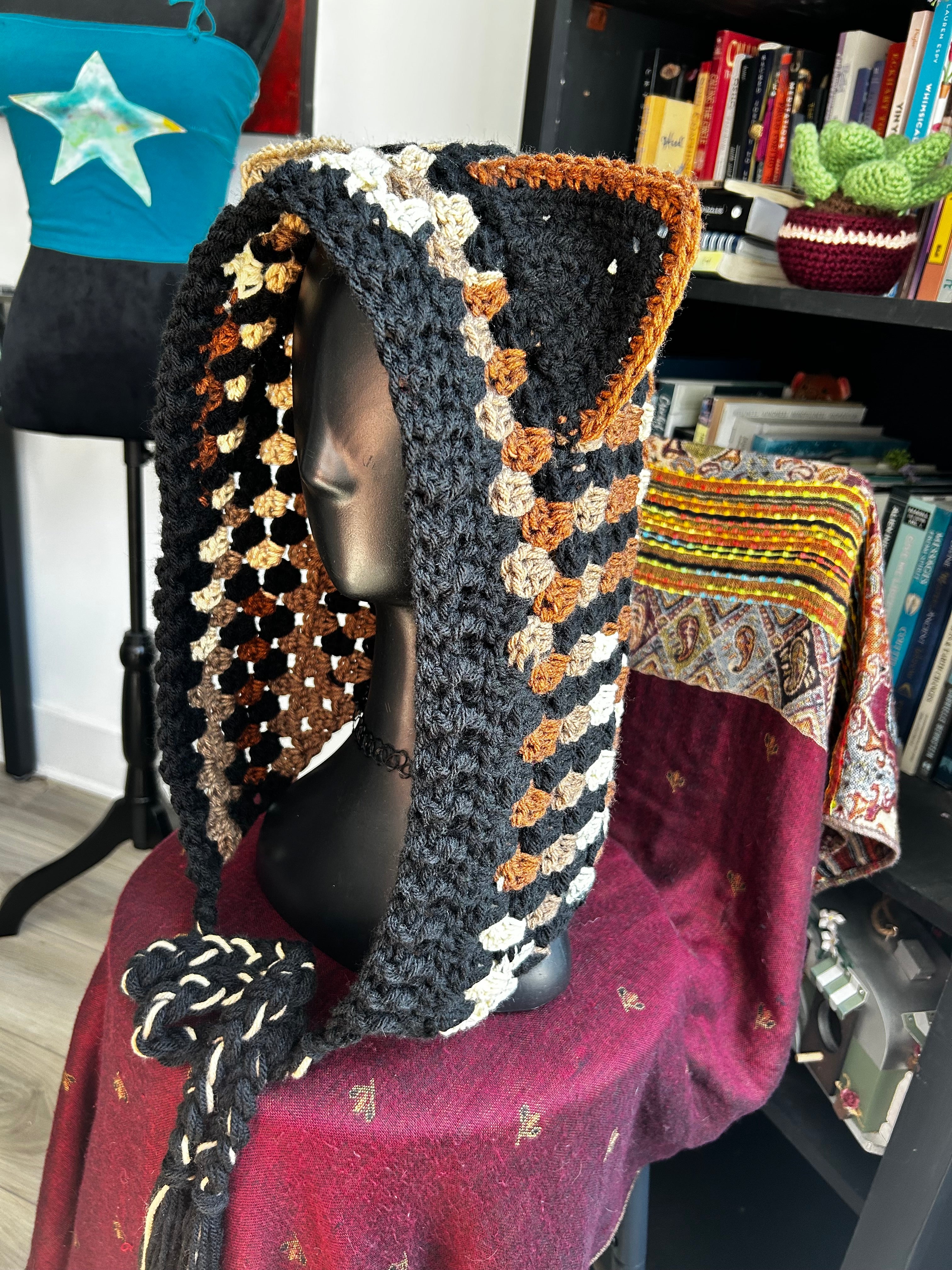 Crochet Magical Cat Hood | Calico Cat