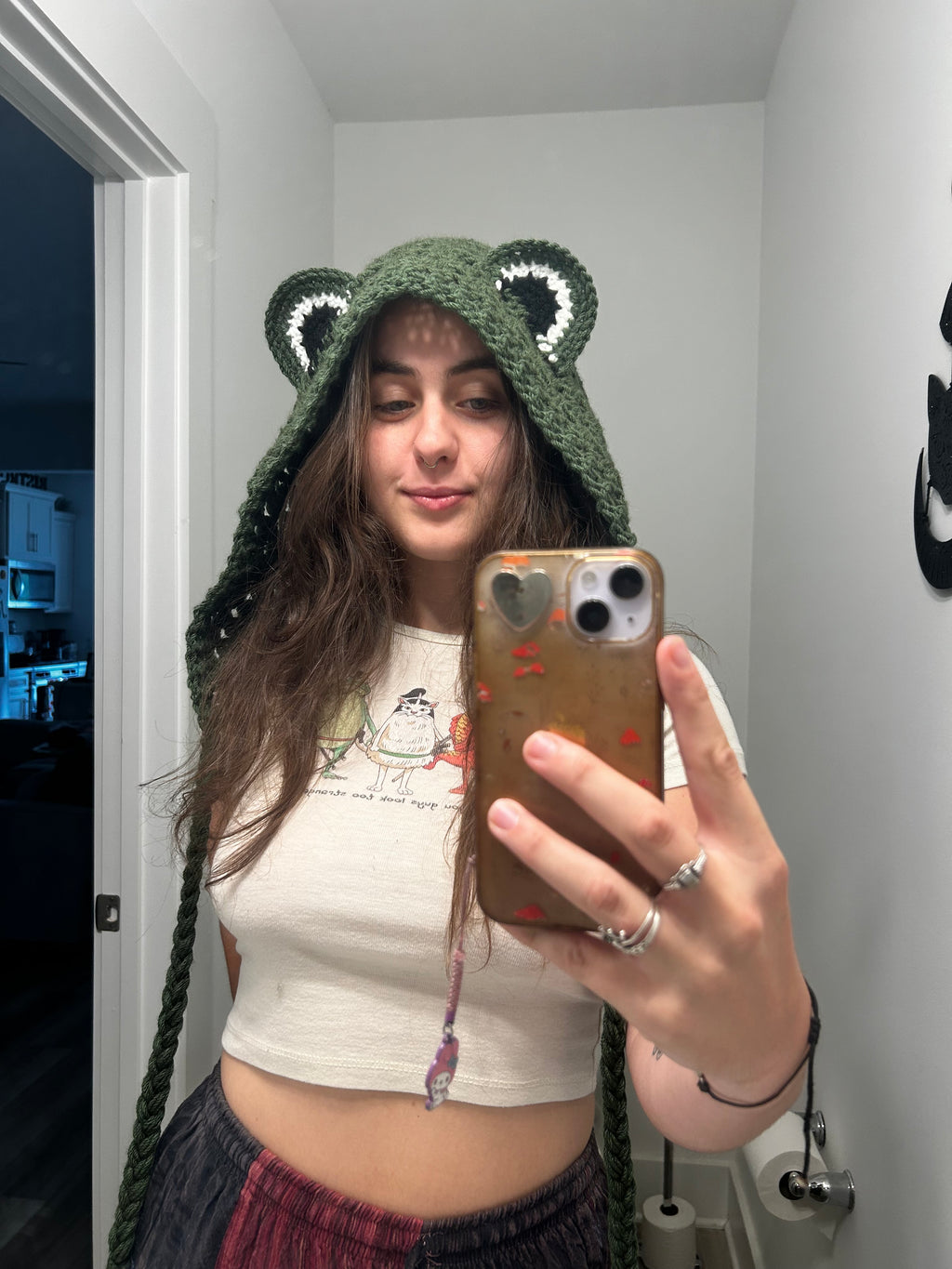 Crochet Frog Hood