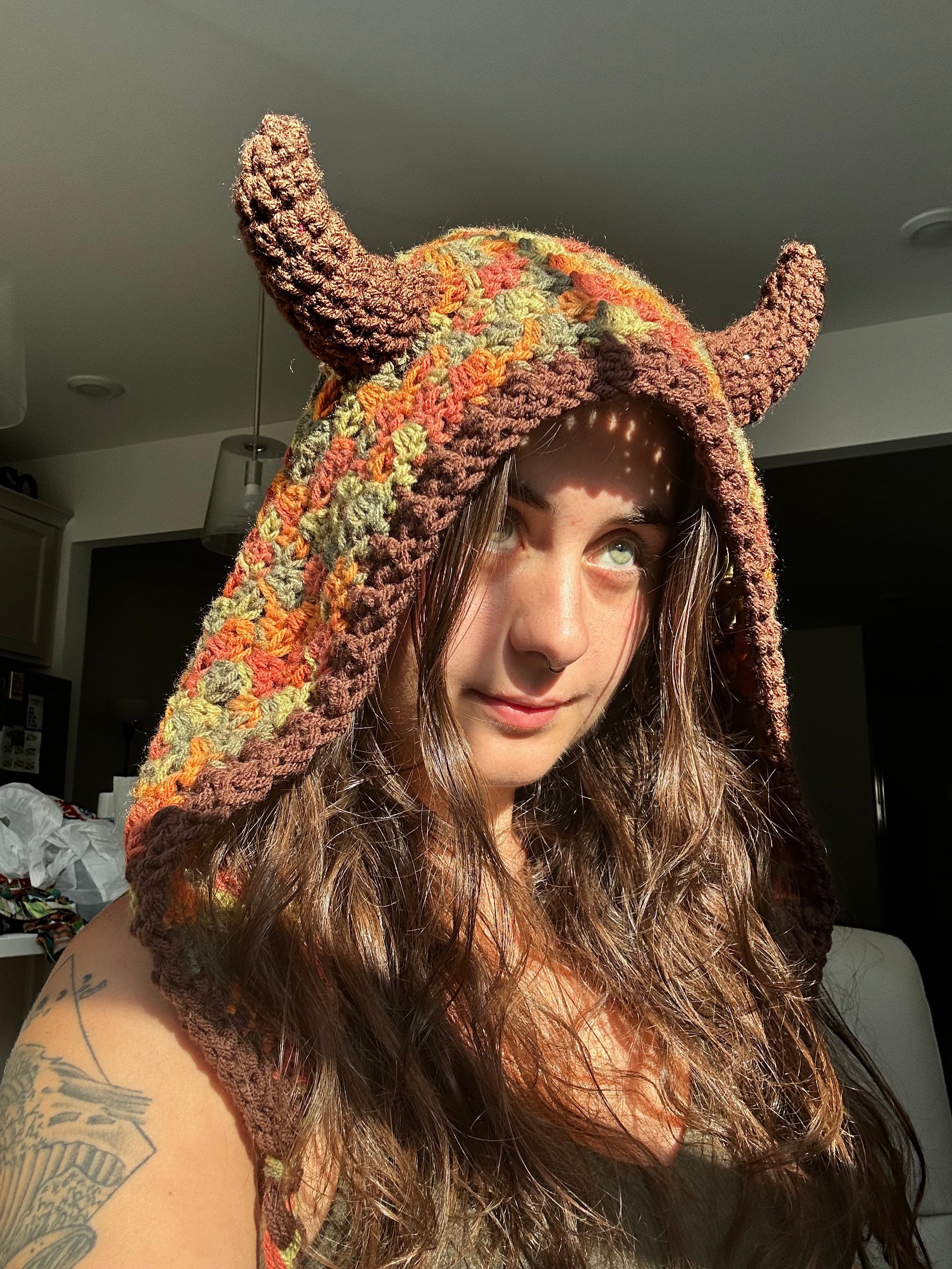 Forest Spirit Crochet Hood