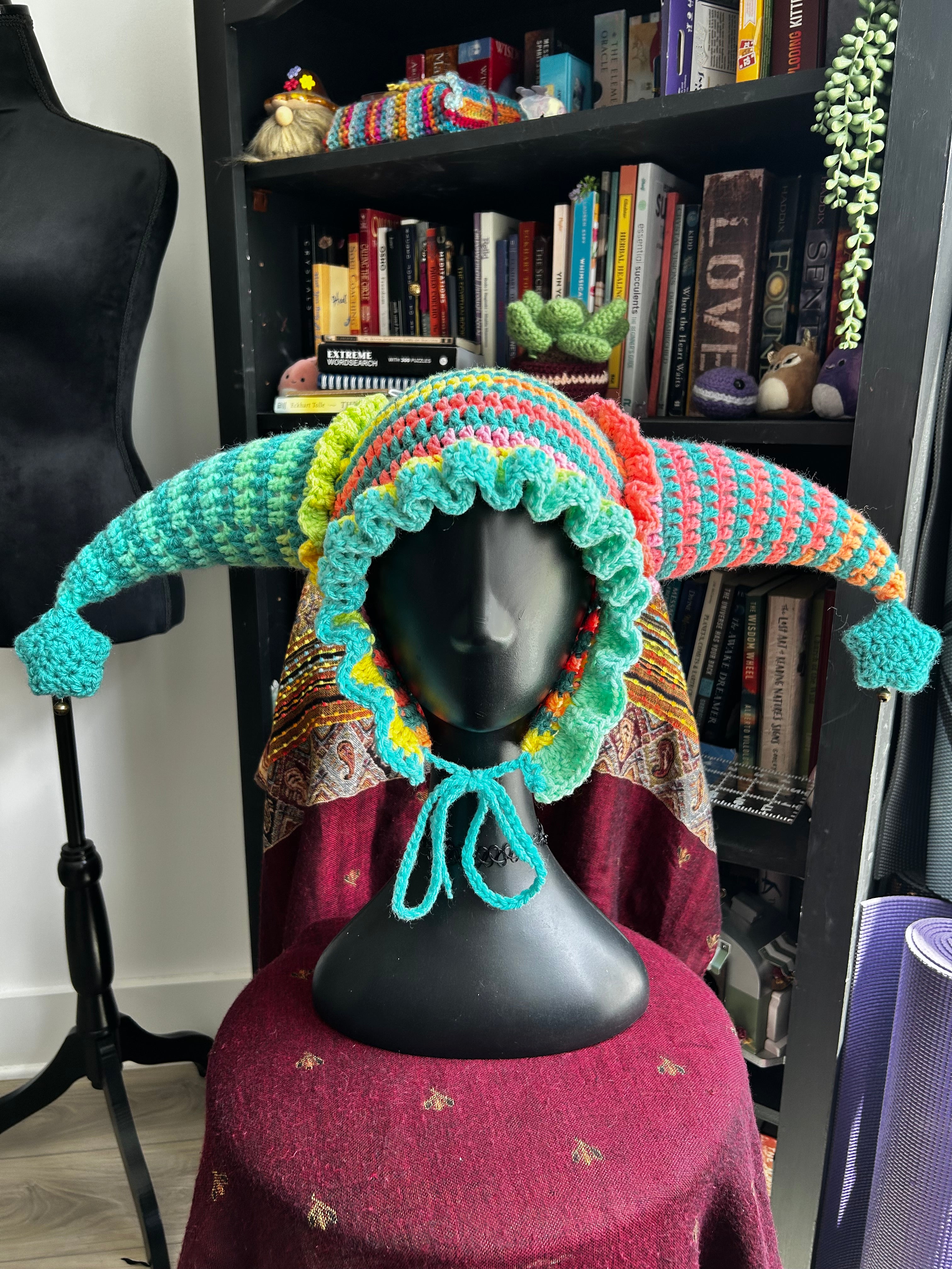 Crochet Jester Hat | Sweet Tart