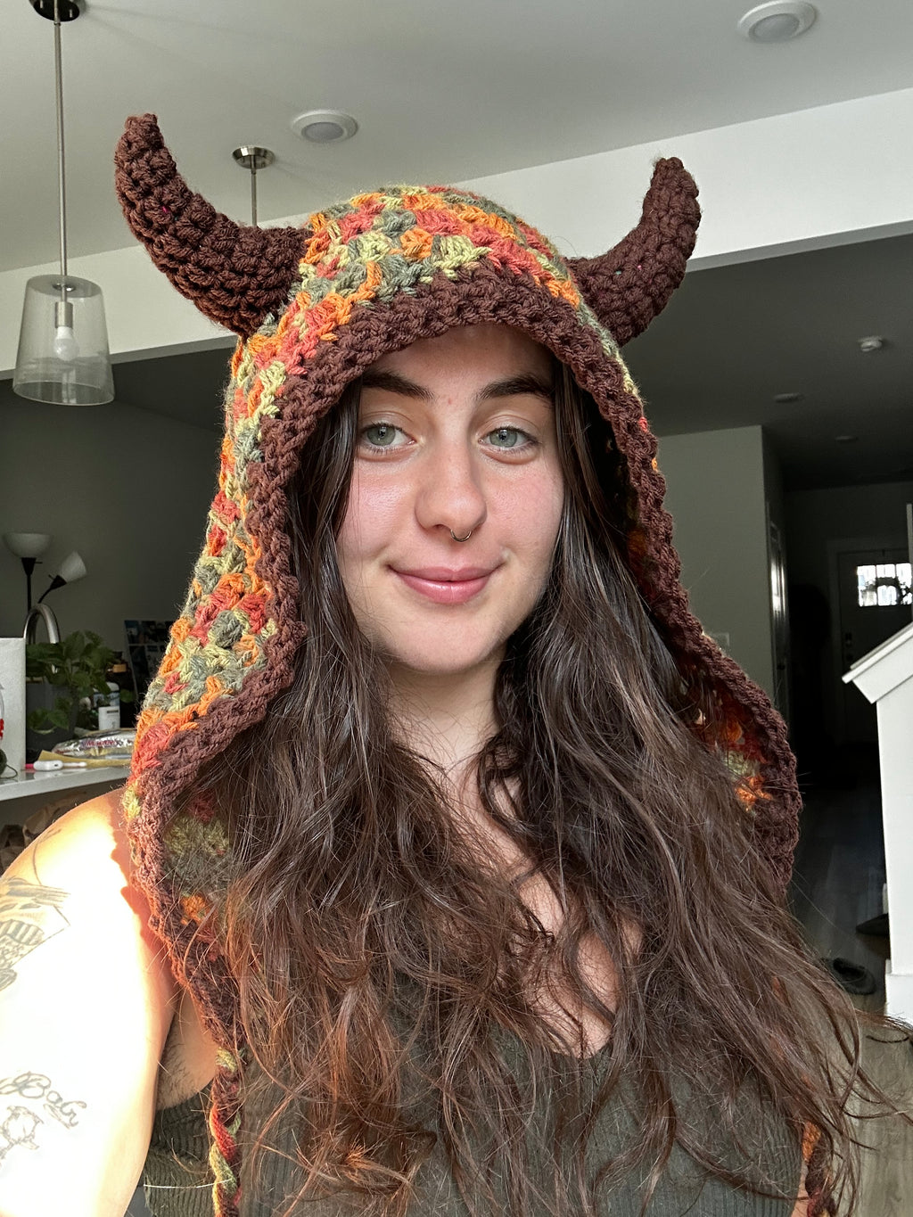 Forest Spirit Crochet Hood