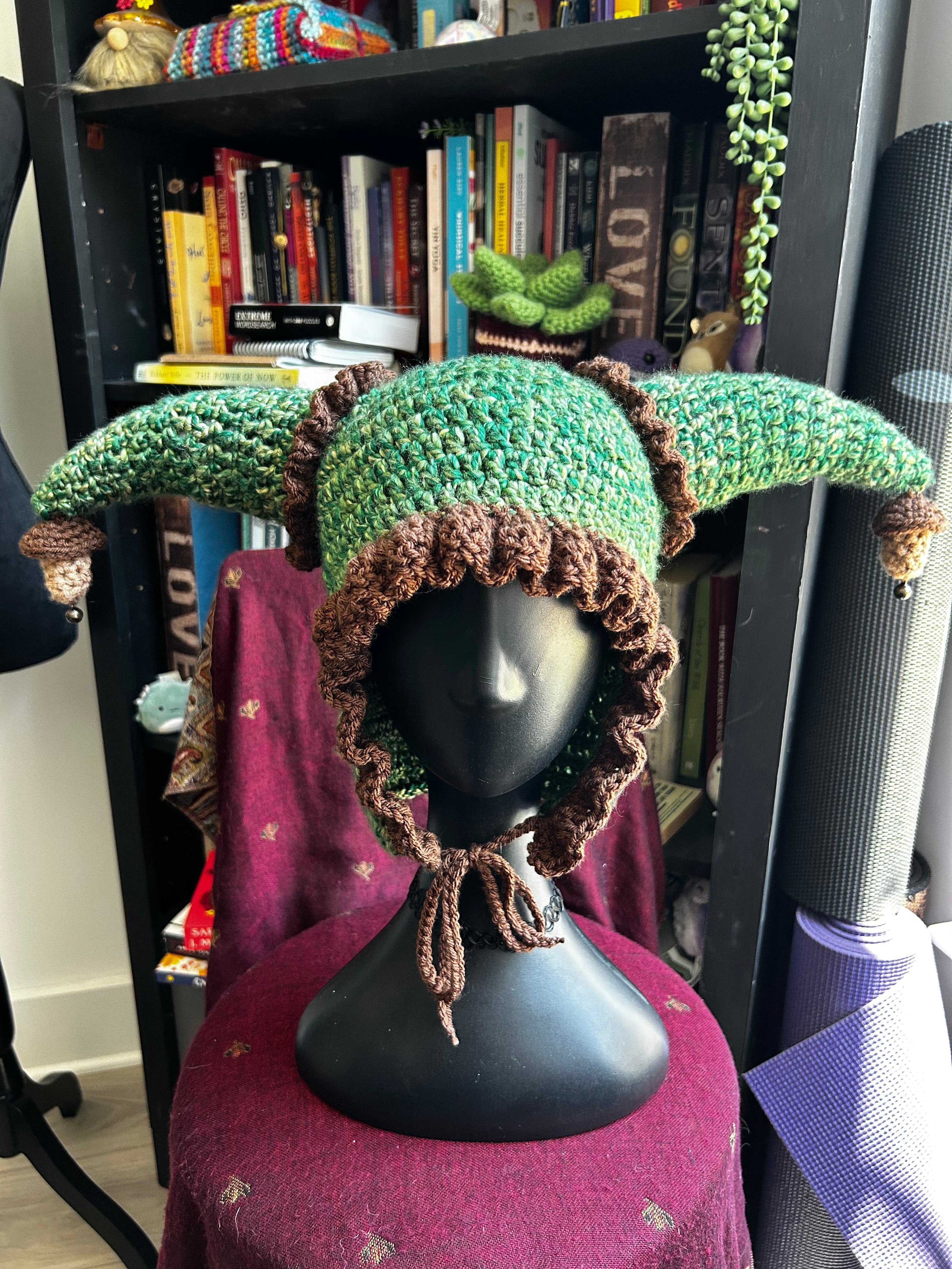 Tree Hugger Jester Hat | Crochet Jester Hat