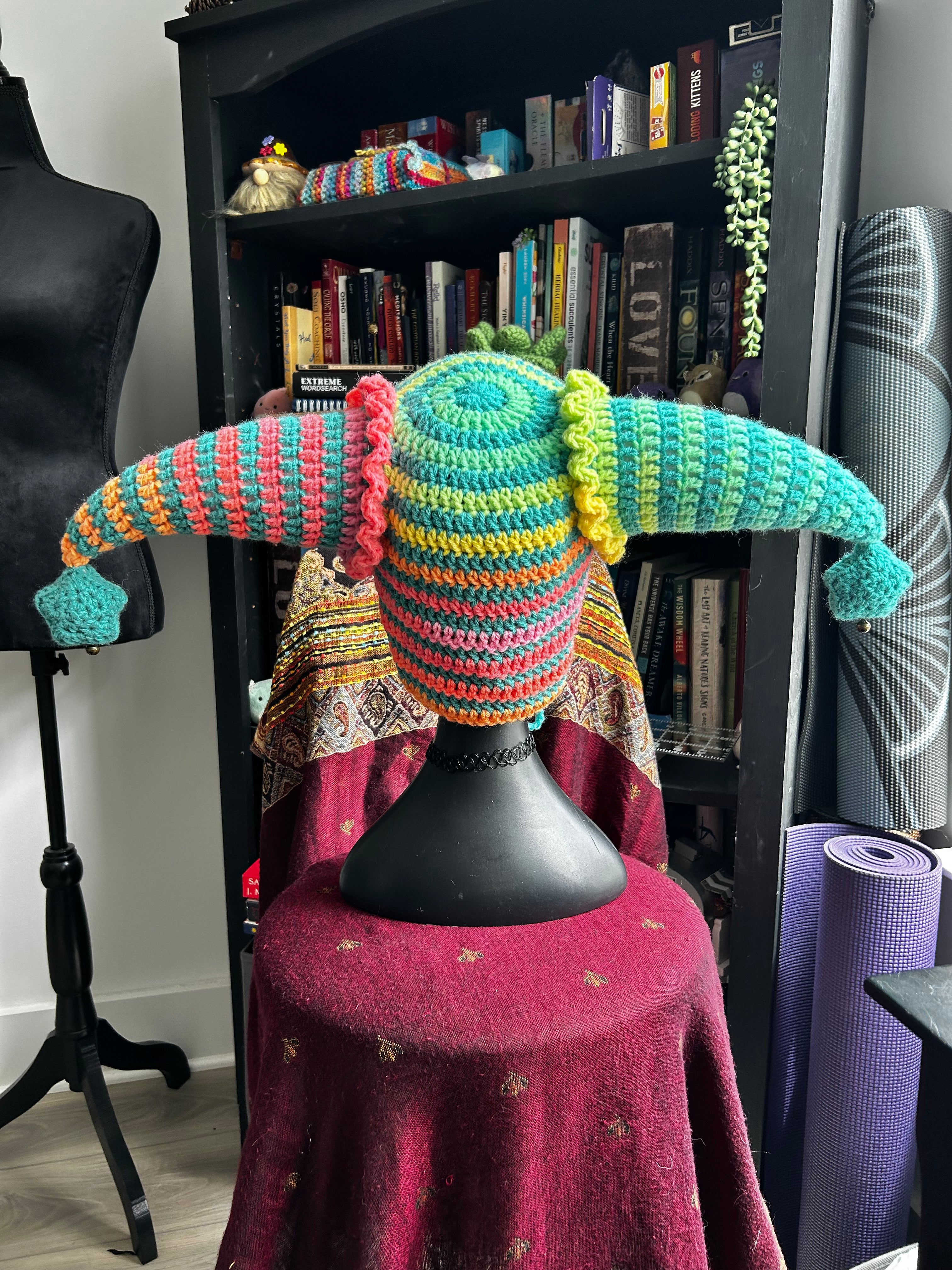 Crochet Jester Hat | Sweet Tart