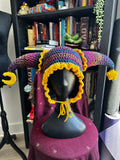 Starry Night Jester Hat | Crochet Jester Hat