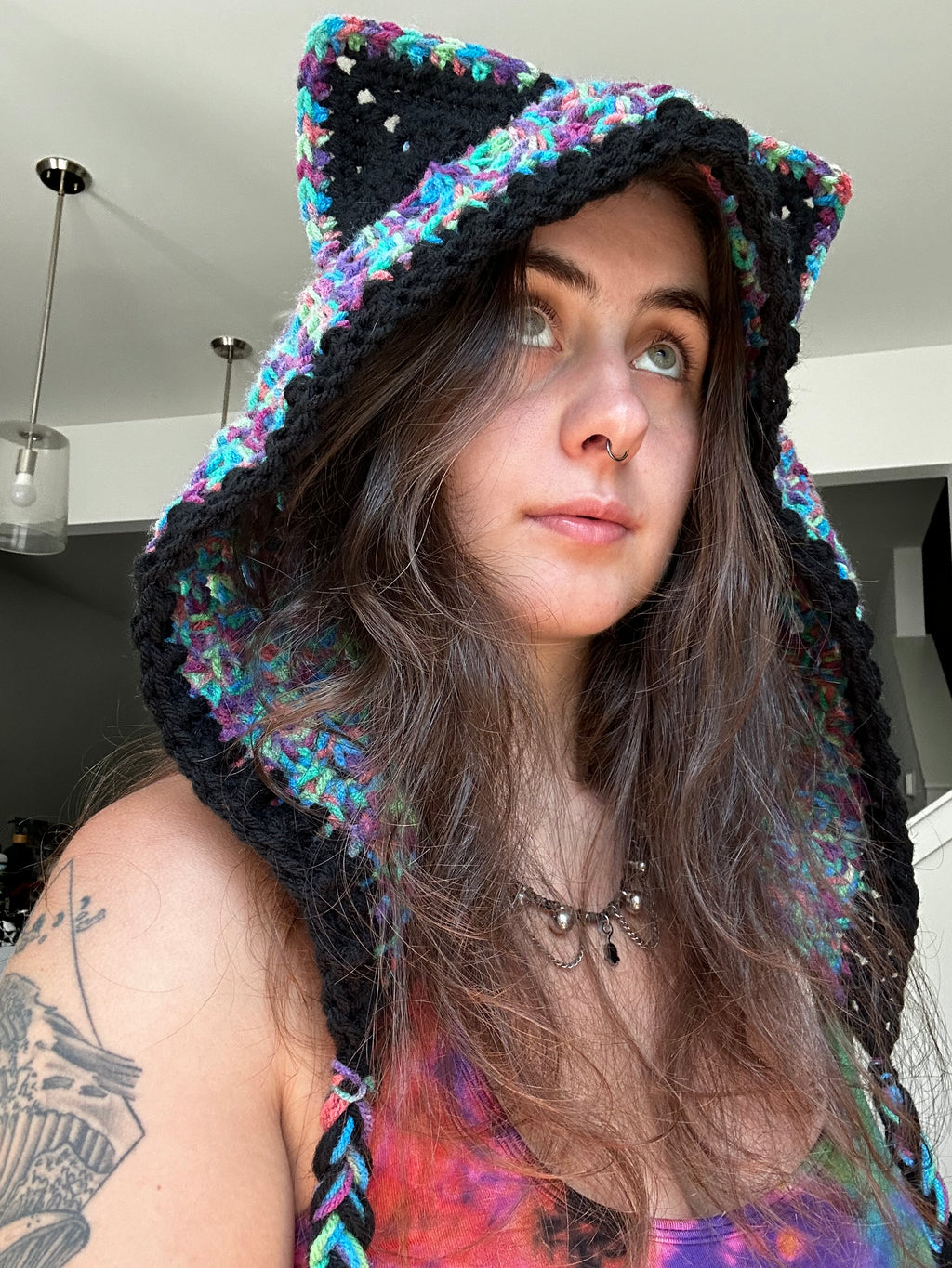 Crochet Magical Cat Hood | Funfetti Kitty