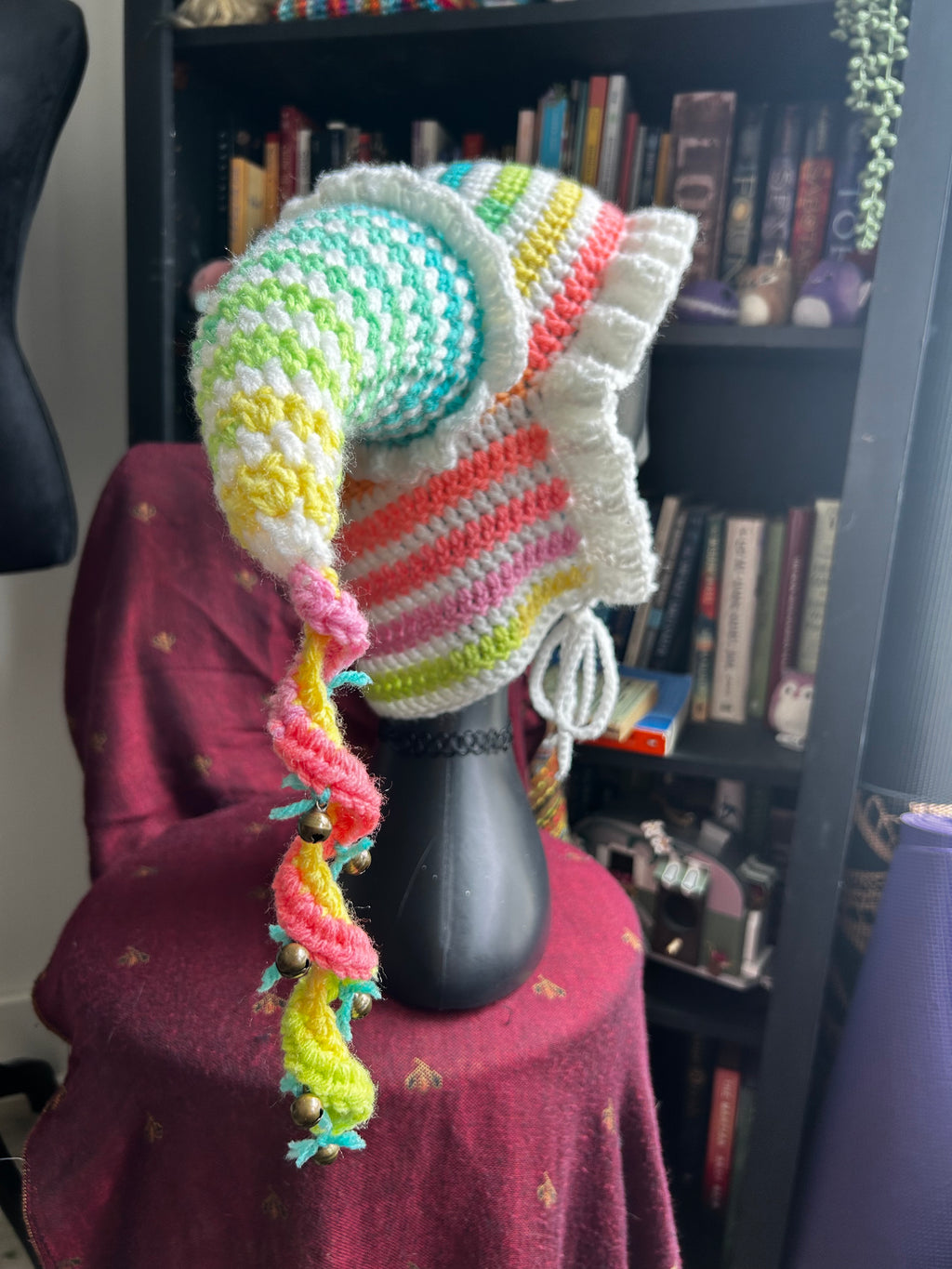 Crochet Jester Hat | Candy Dots
