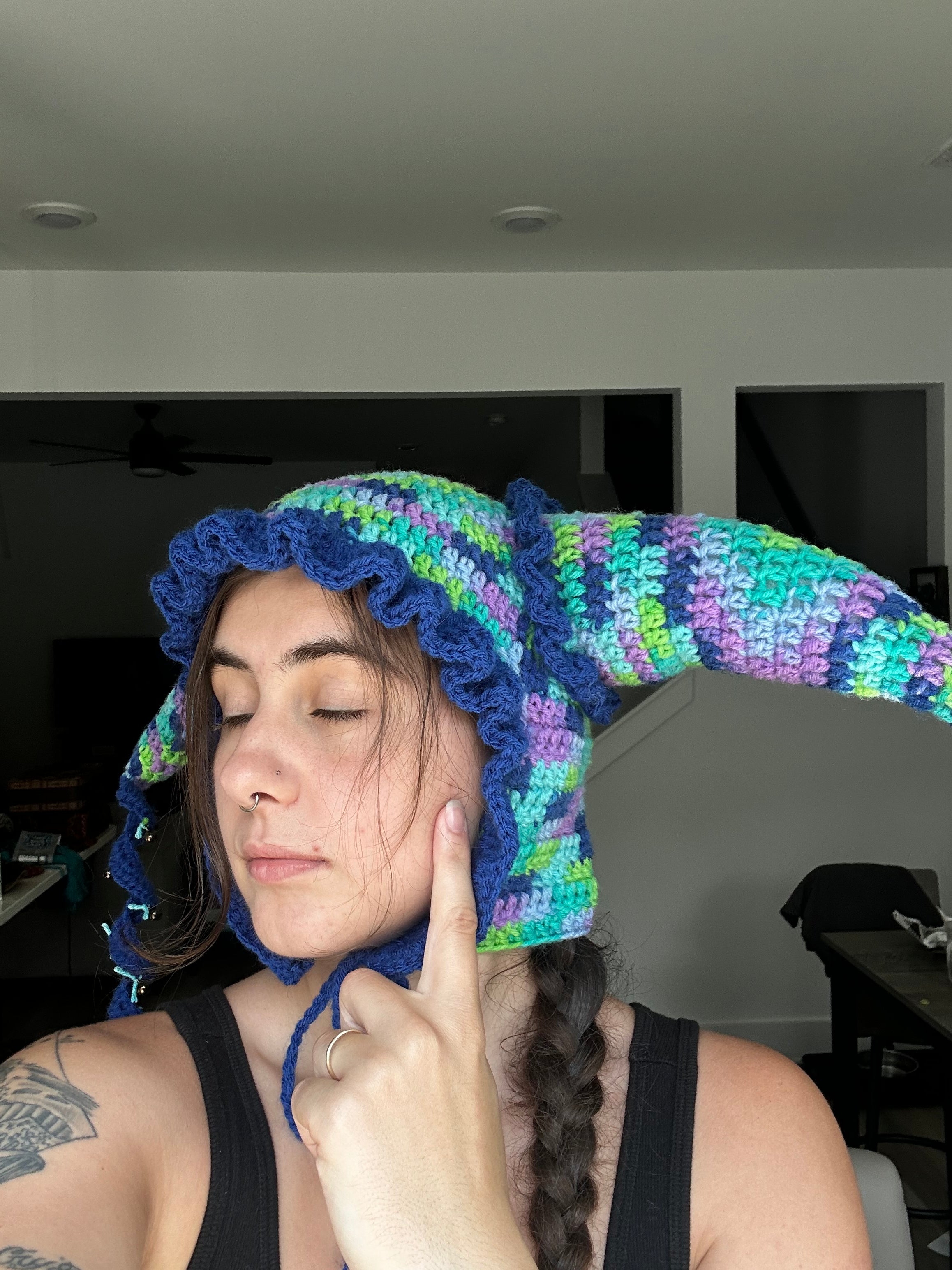 Earthling Jester Hat | Crochet Jester Hat