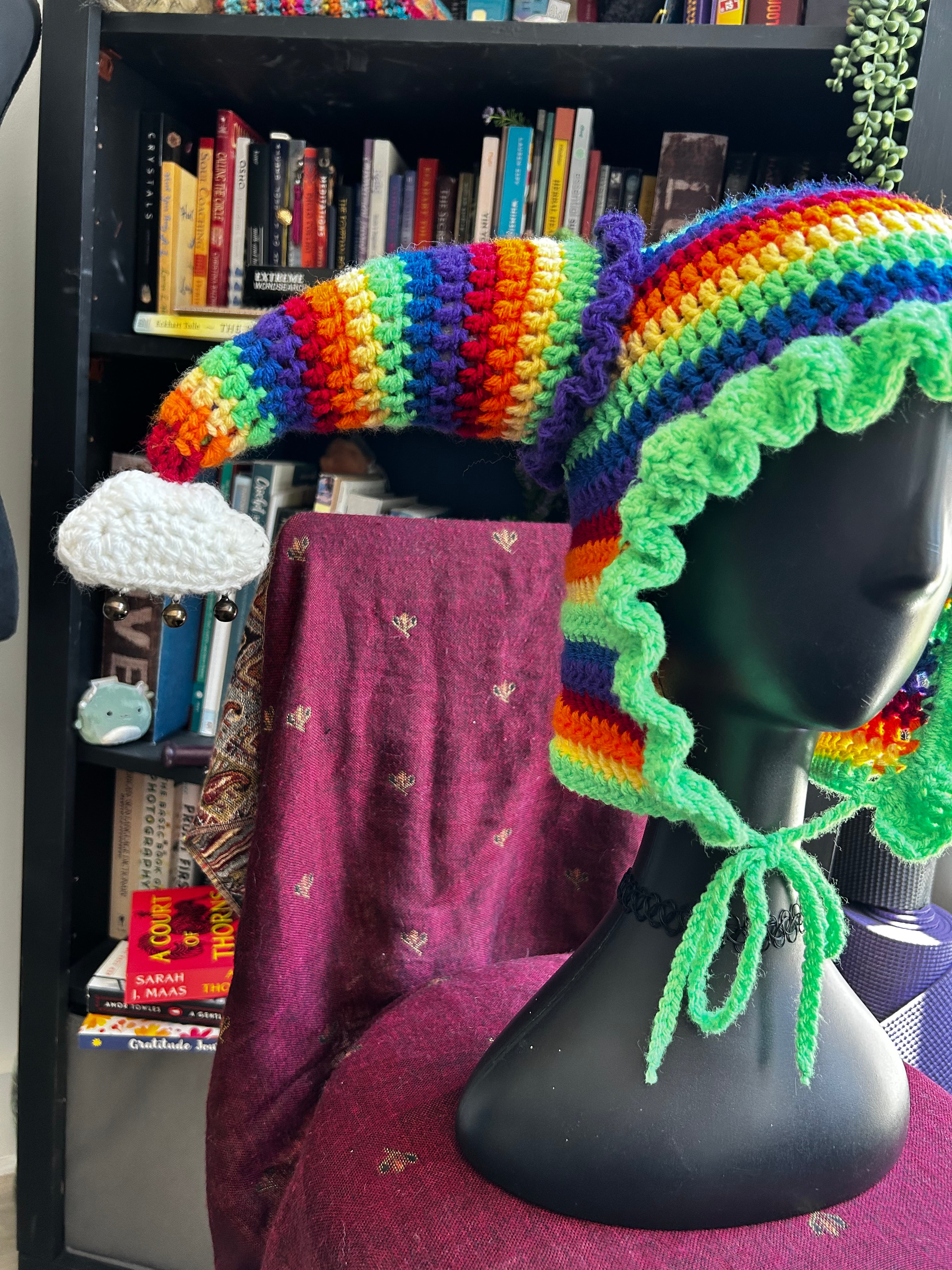 “A Good Case Of The Stripes” Jester Hat | Crochet Jester Hat