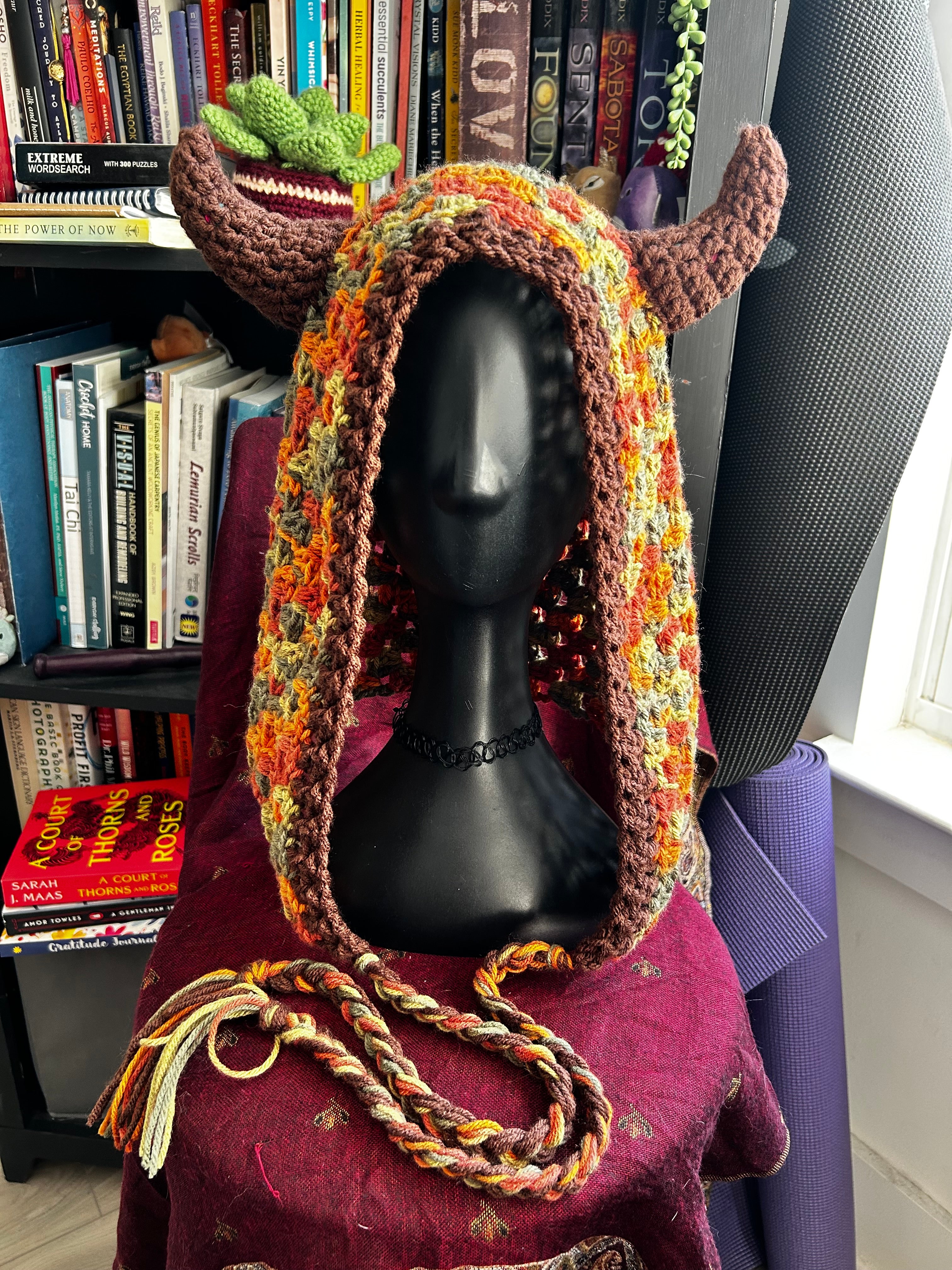 Forest Spirit Crochet Hood