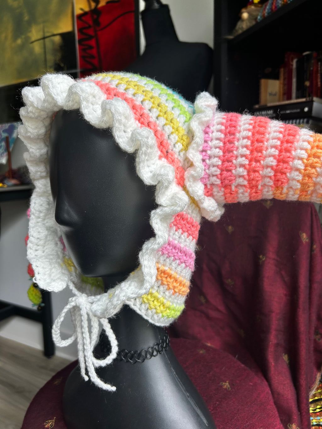 Crochet Jester Hat | Candy Dots