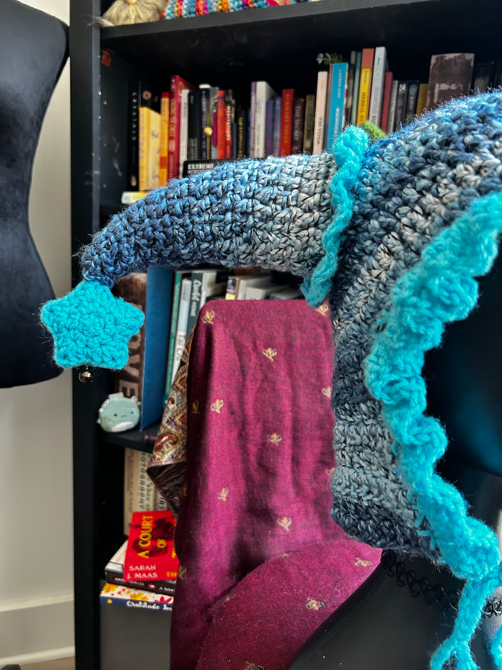 Blue Razz Jester Hat | Crochet Jester Hat