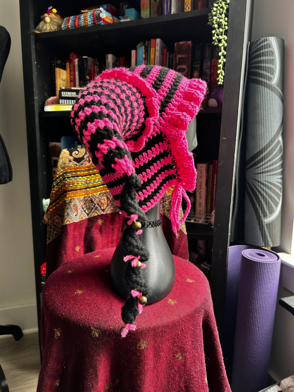 Crochet Jester Hat | Goth Gumball