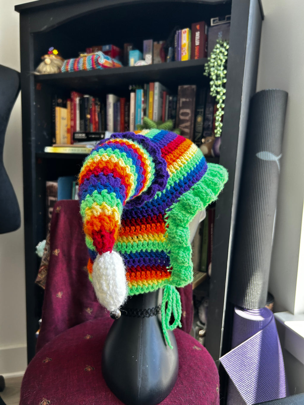 “A Good Case Of The Stripes” Jester Hat | Crochet Jester Hat