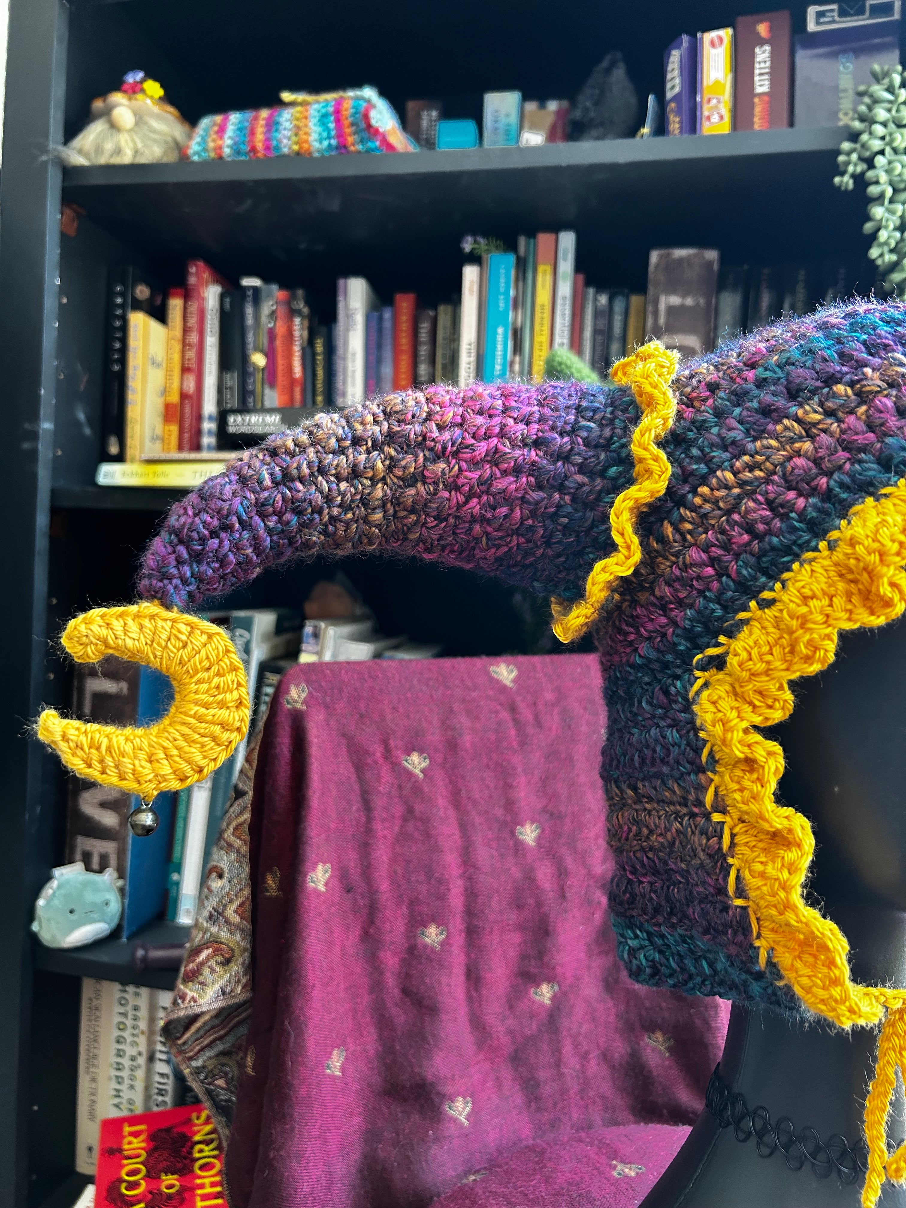 Starry Night Jester Hat | Crochet Jester Hat