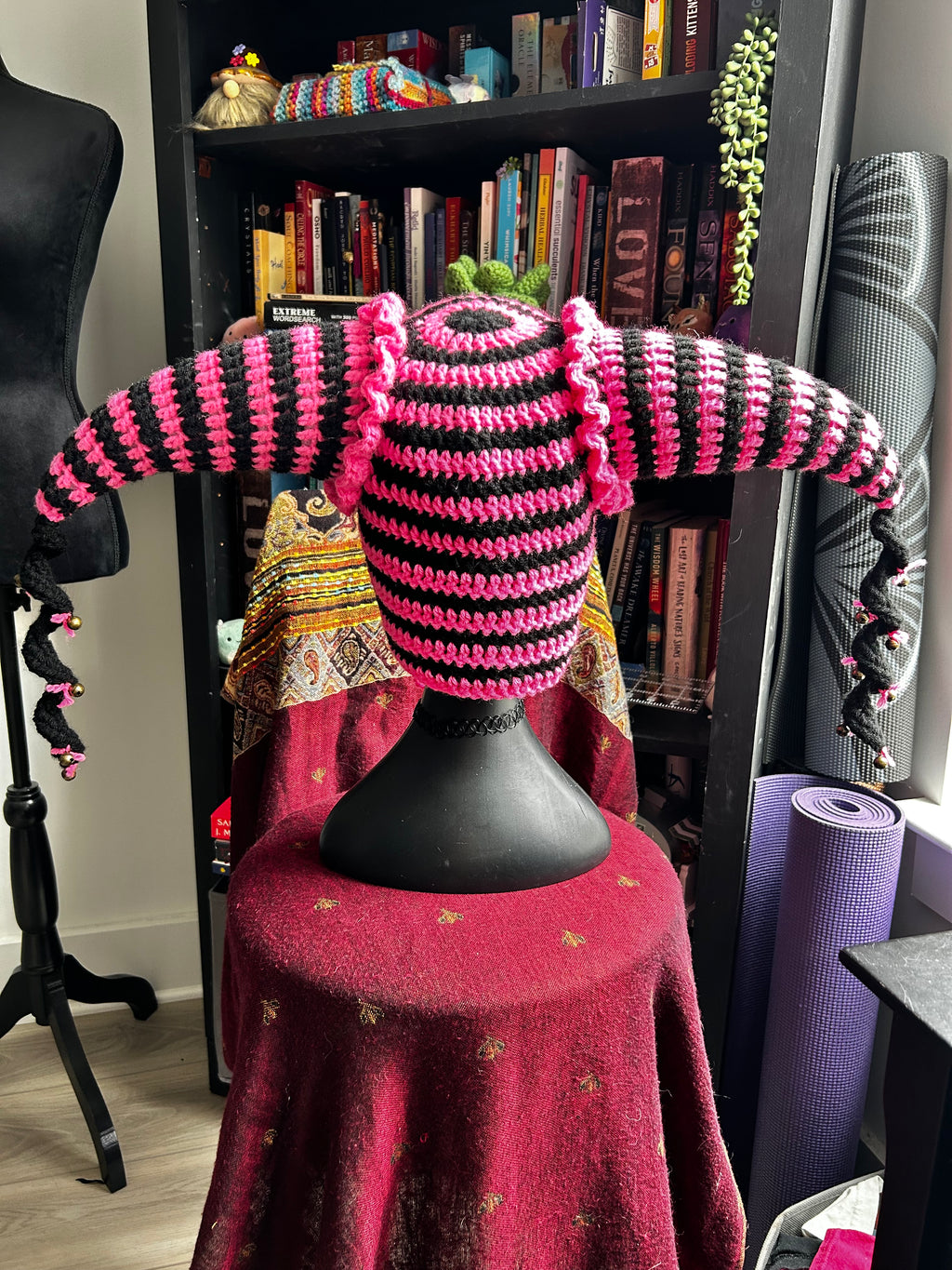 Crochet Jester Hat | Goth Gumball