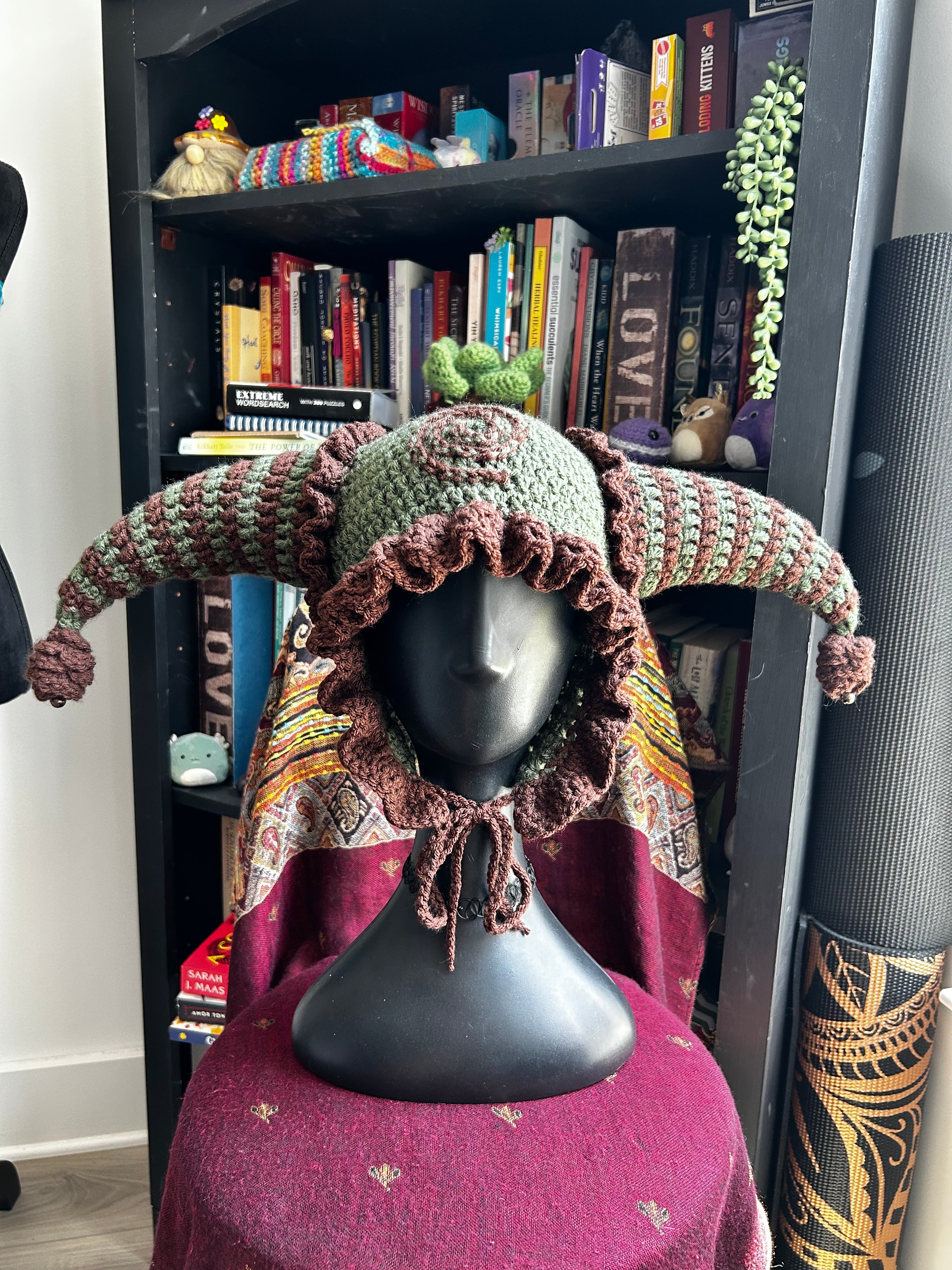 Crochet Jester Hat | Evergreen