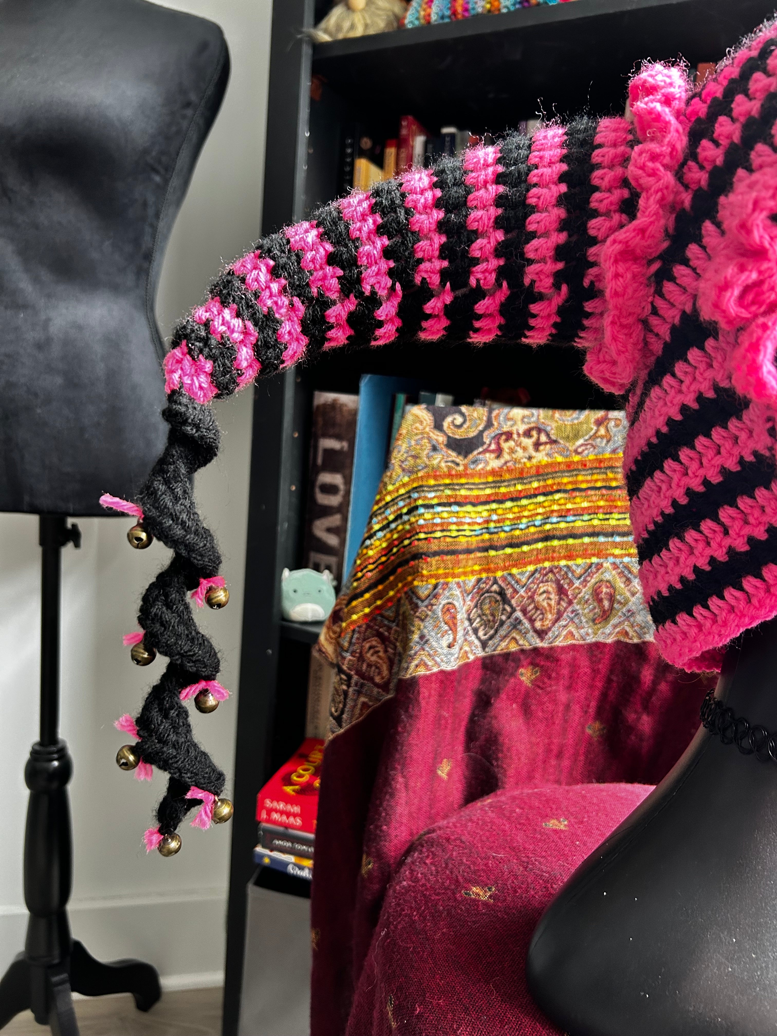 Crochet Jester Hat | Goth Gumball