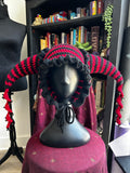 Trippy Trouble Maker Jester Hat | Crochet Jester Hat with Spirals & Bells