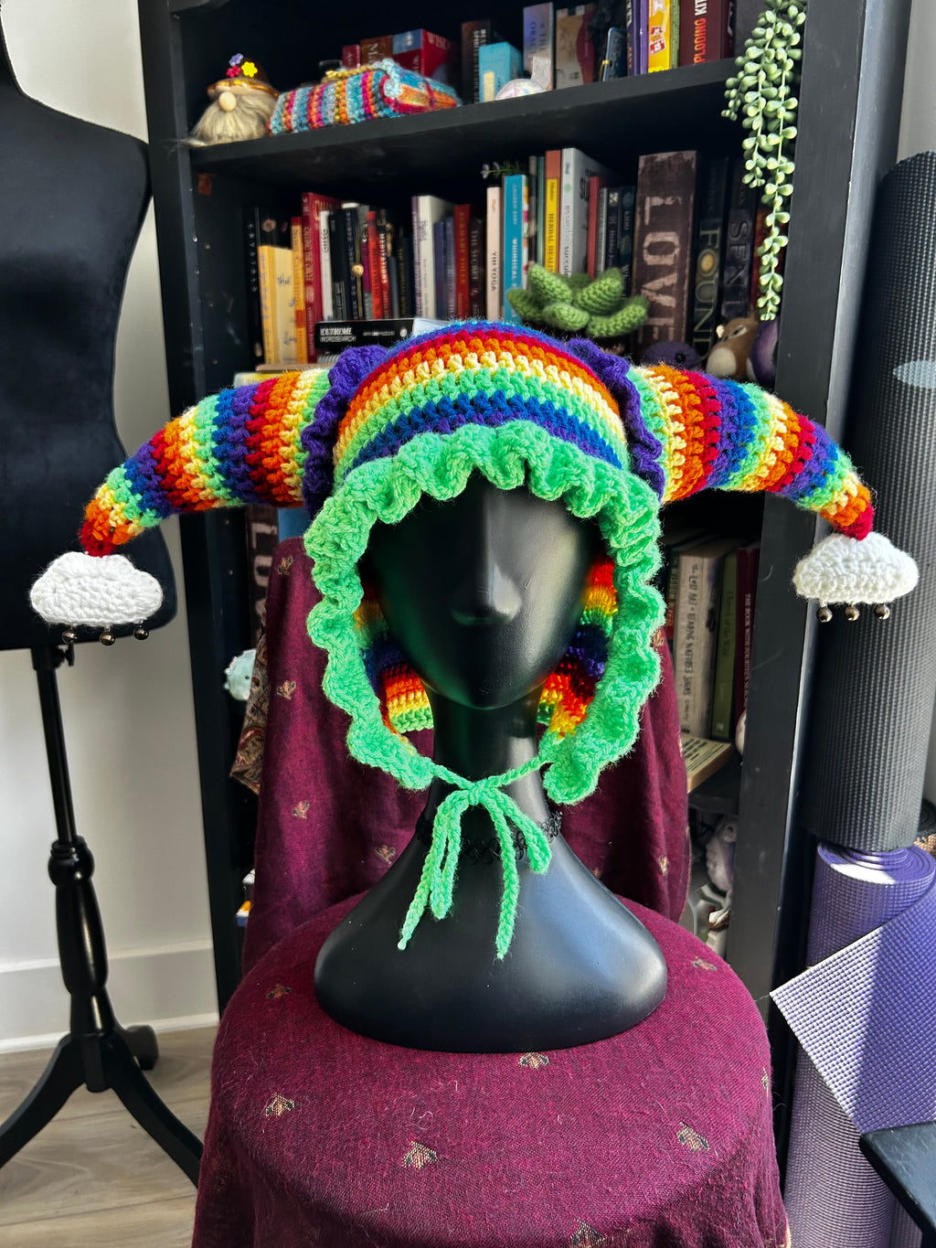 “A Good Case Of The Stripes” Jester Hat | Crochet Jester Hat