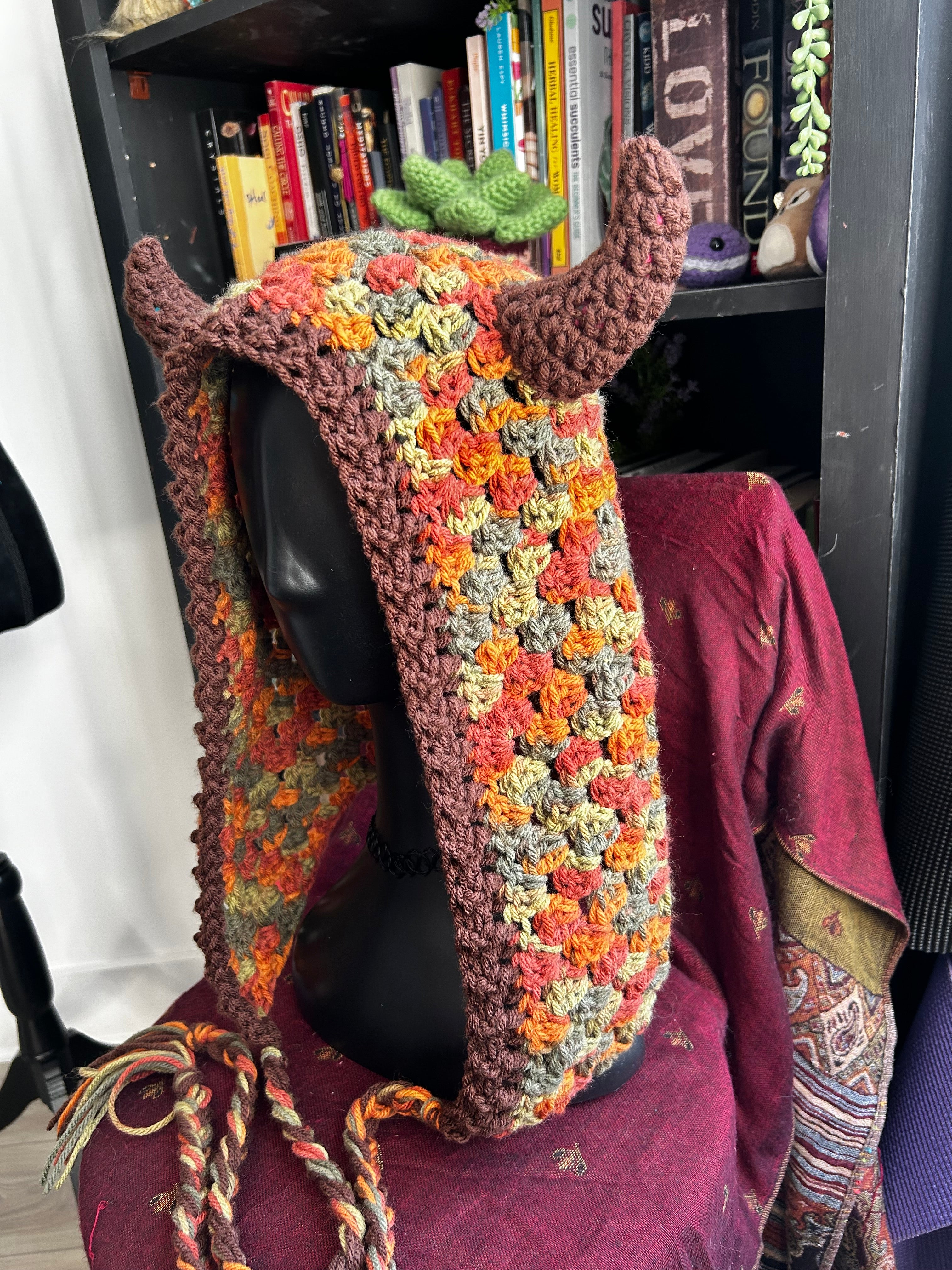 Forest Spirit Crochet Hood