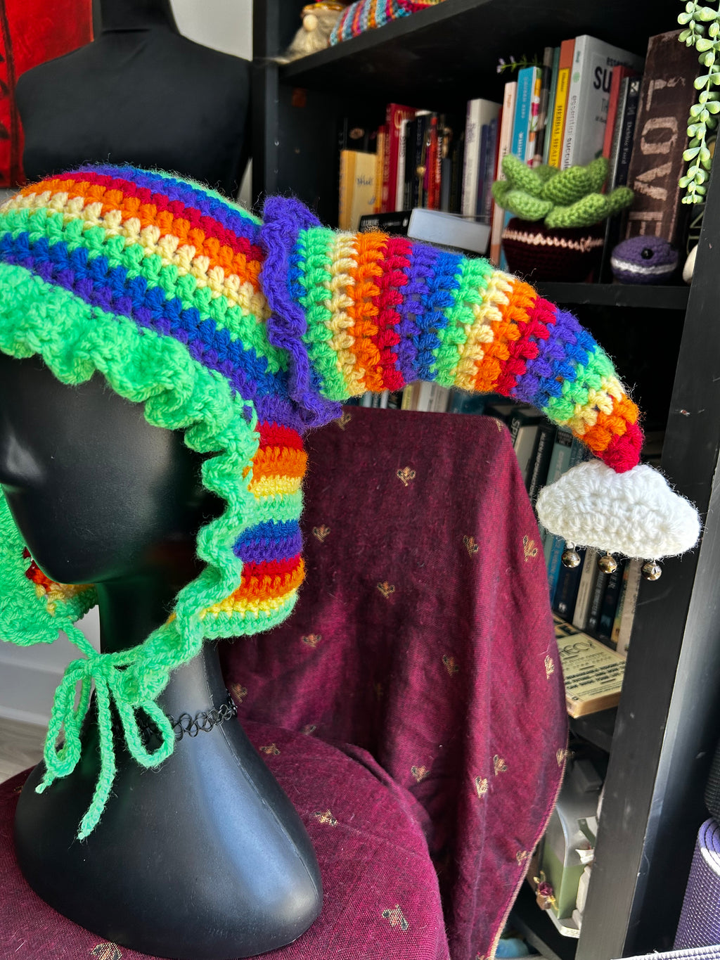 “A Good Case Of The Stripes” Jester Hat | Crochet Jester Hat
