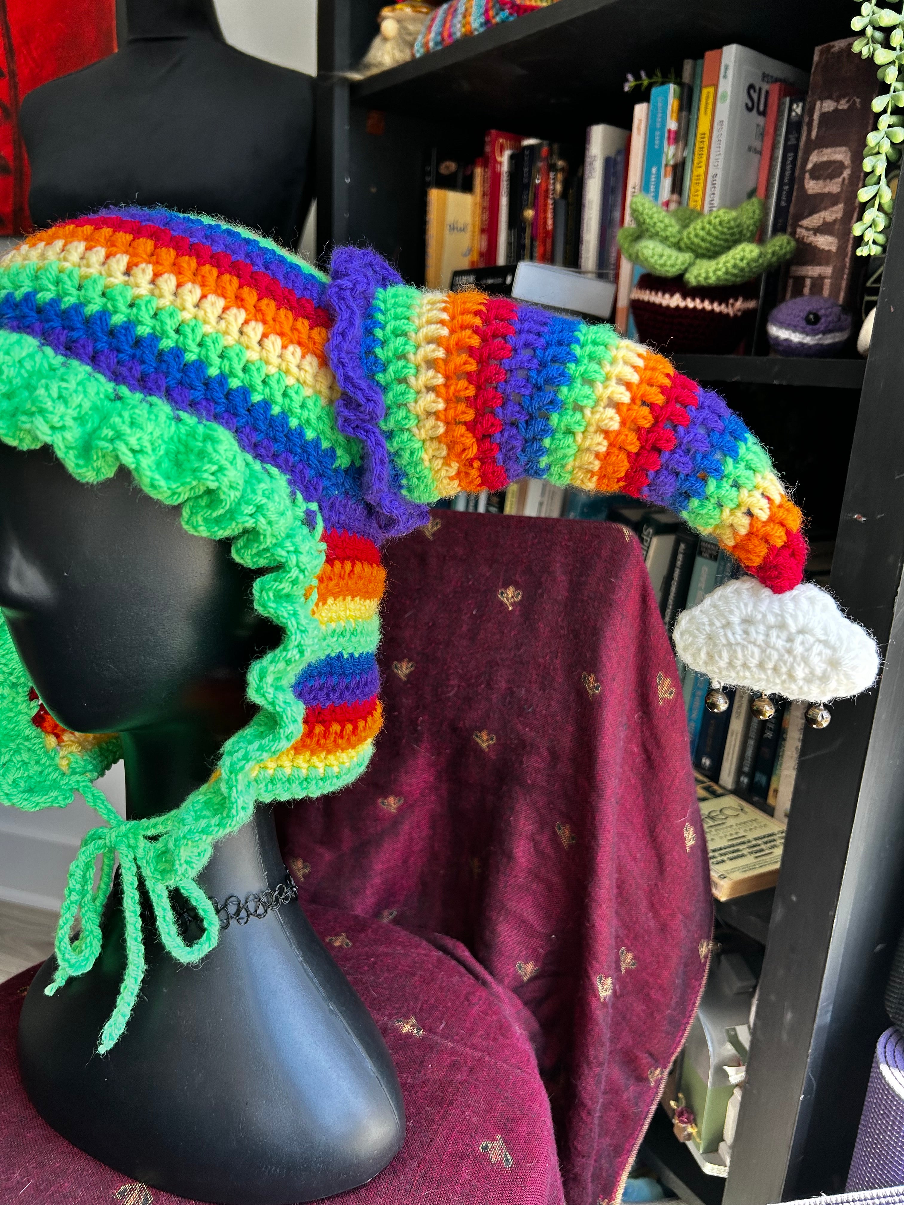 “A Good Case Of The Stripes” Jester Hat | Crochet Jester Hat