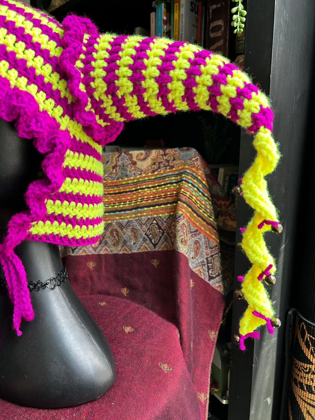 Crochet Jester Hat | Acid Drip