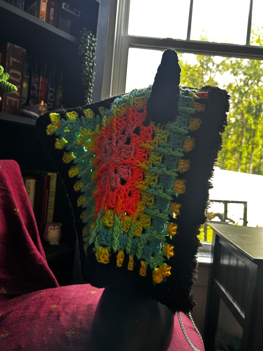 Crochet Hood with Horns | Retro Viking