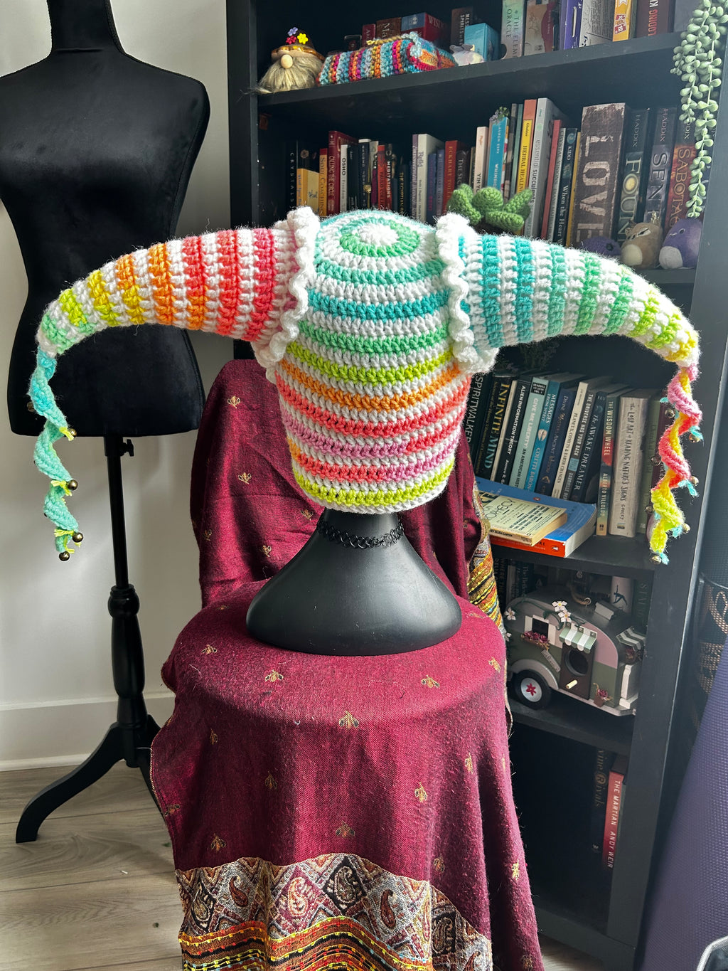 Crochet Jester Hat | Candy Dots