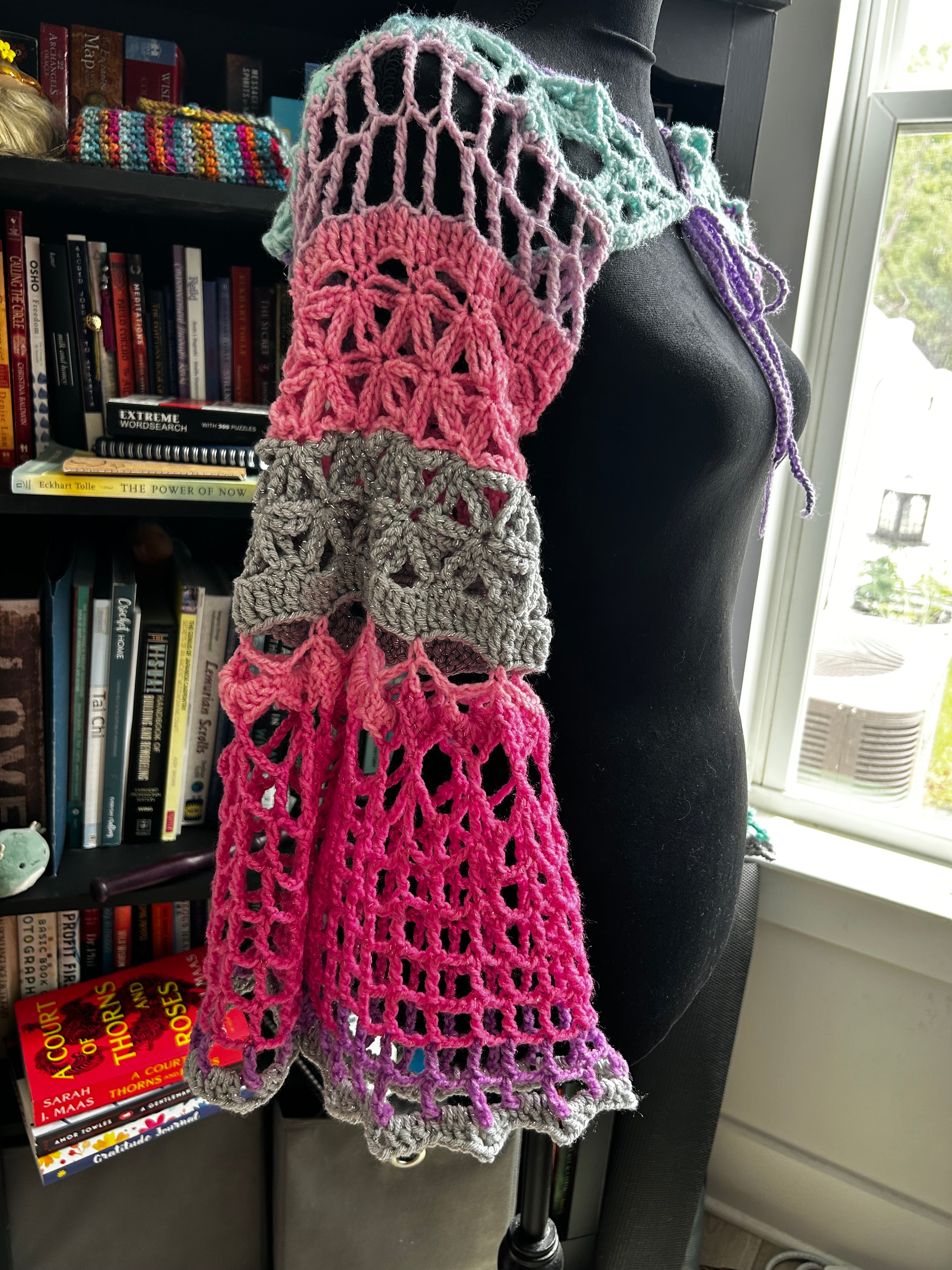 Crochet Baroque Flower Shrug