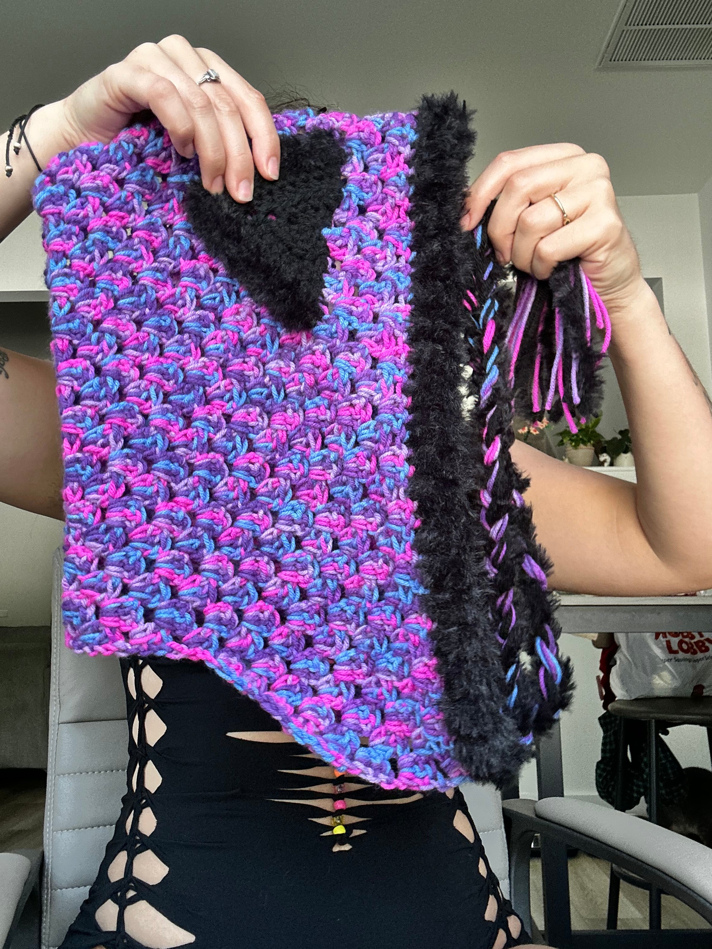 Crochet Magical Cat Hood with Fur