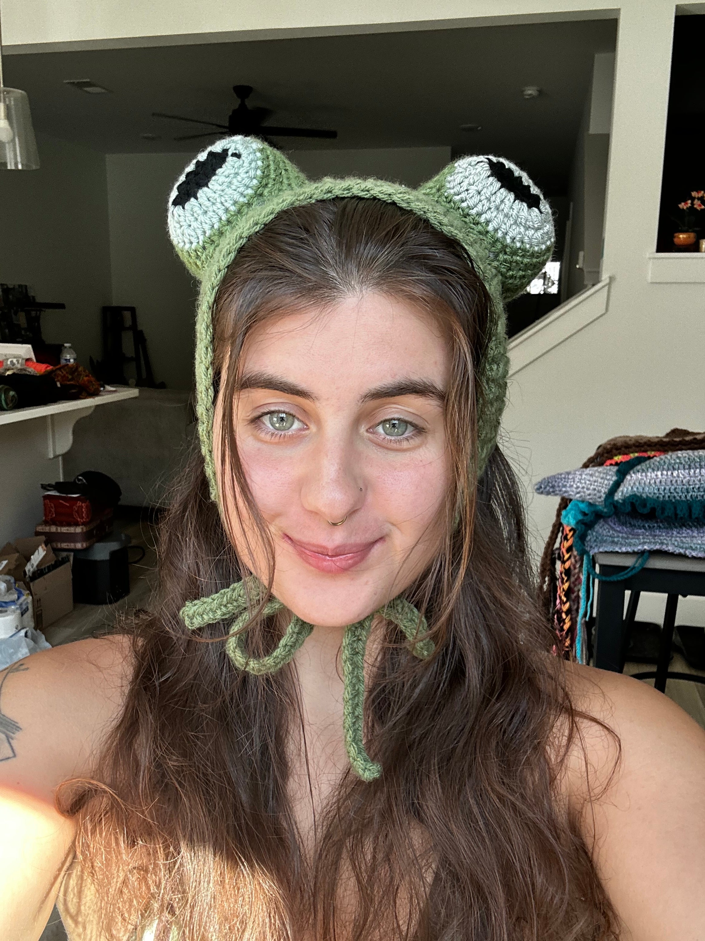 Crochet Frog Headband