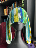 Crochet Scrap Yarn Bunny Beanie